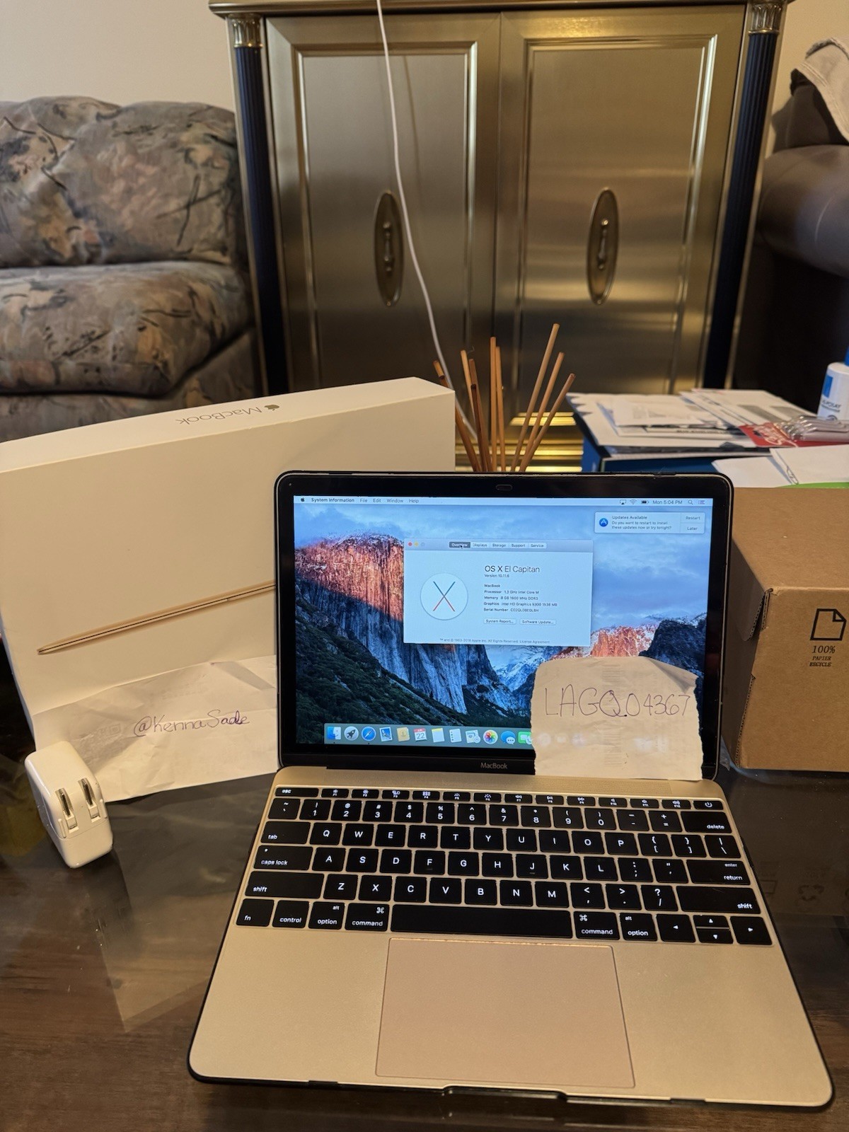 Apple MacBook 12” Retina (Early 2015) | Gold | 512GB SSD | 92% Battery Health