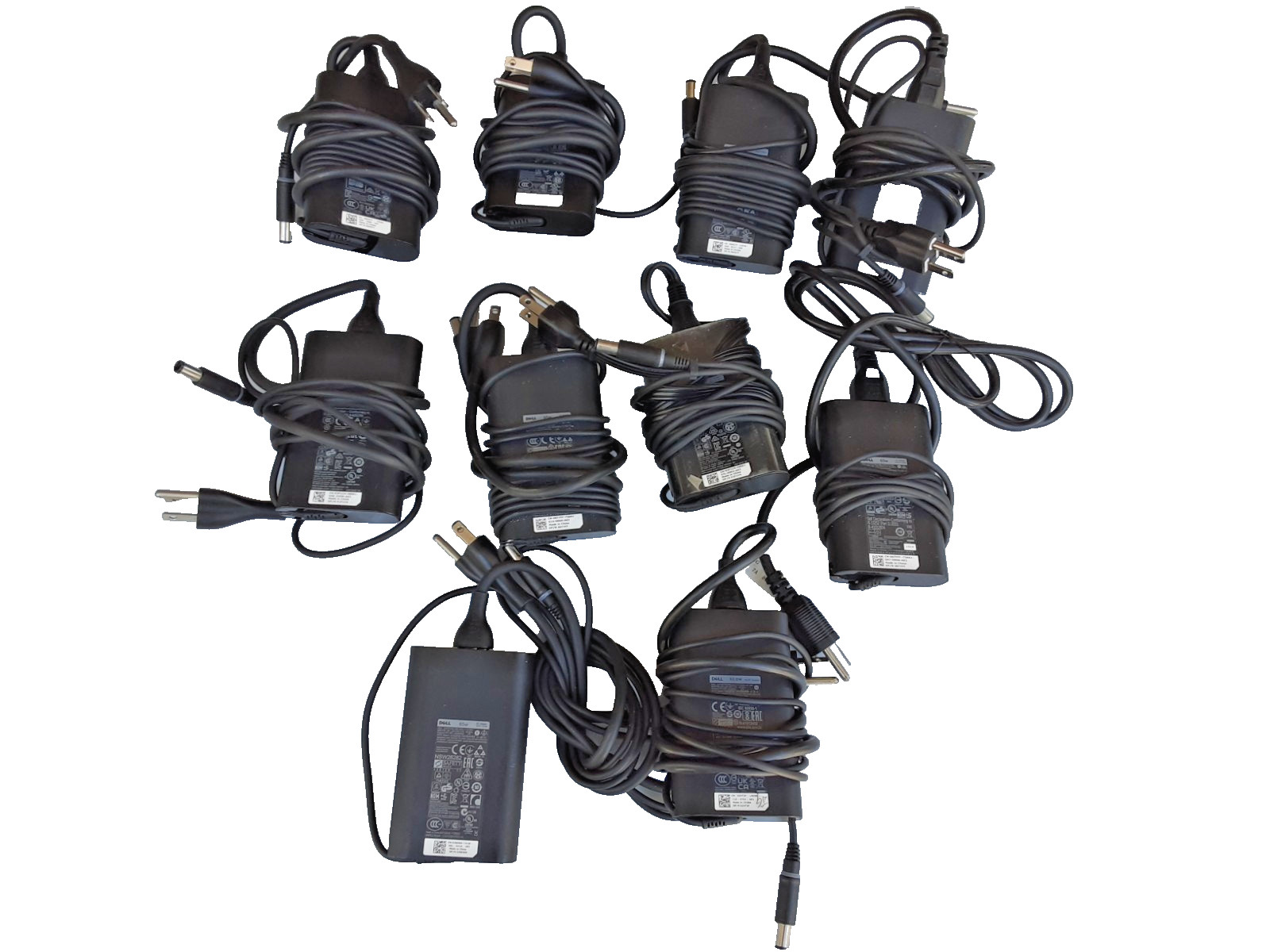Lot of 10 - Dell LA65NM130 65W 19.5V Power Supply AC Adapter Charger 7.4 x 5.0mm