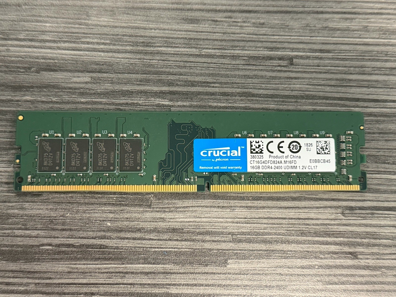 Crucial 16GB DDR4-2400 UDIMM Memory (CT16G4DFD824A) Desktop RAM