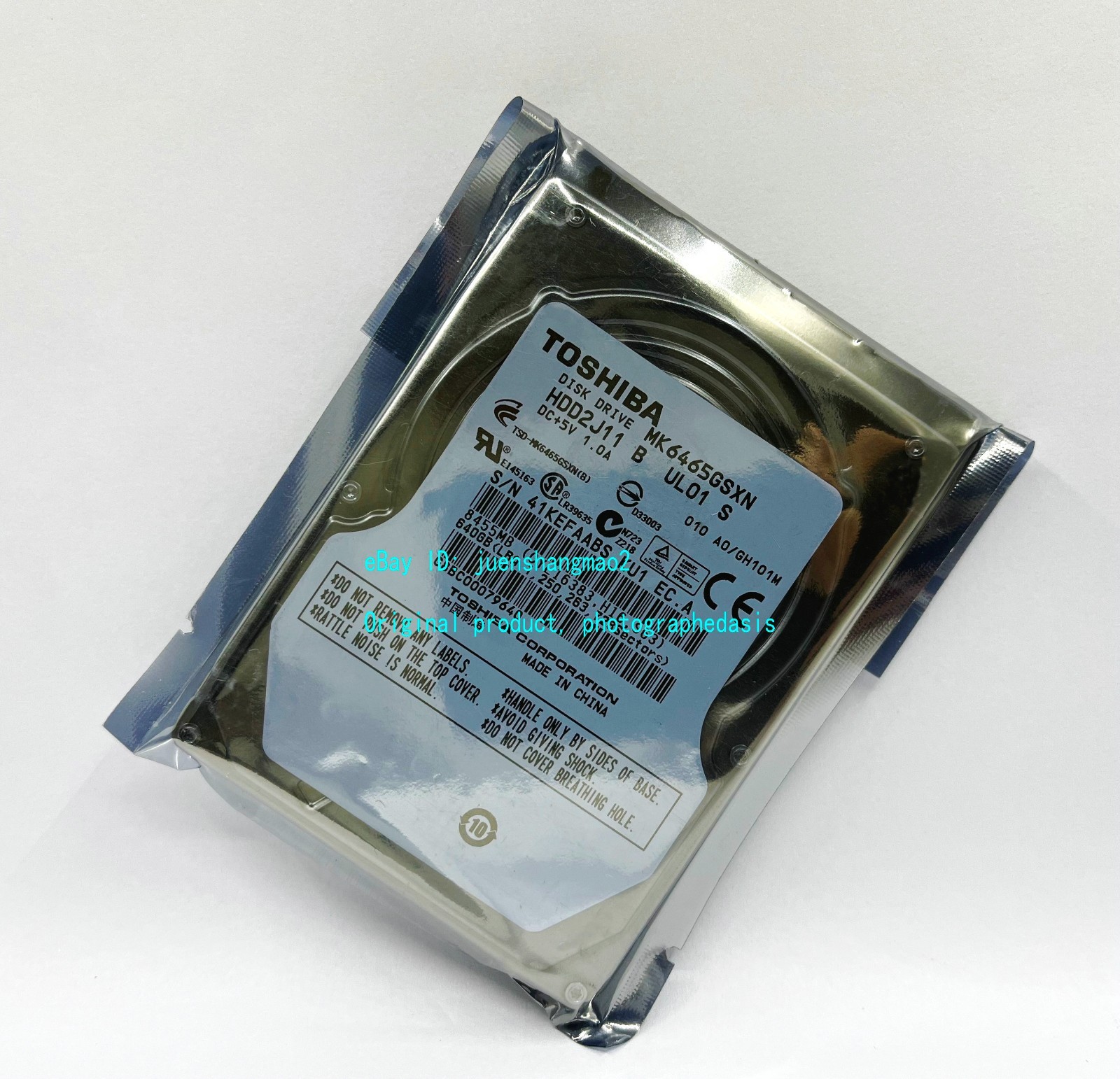 Toshiba 640GB 5400RPM MK6465GSXN SATA Laptop Hard Drive