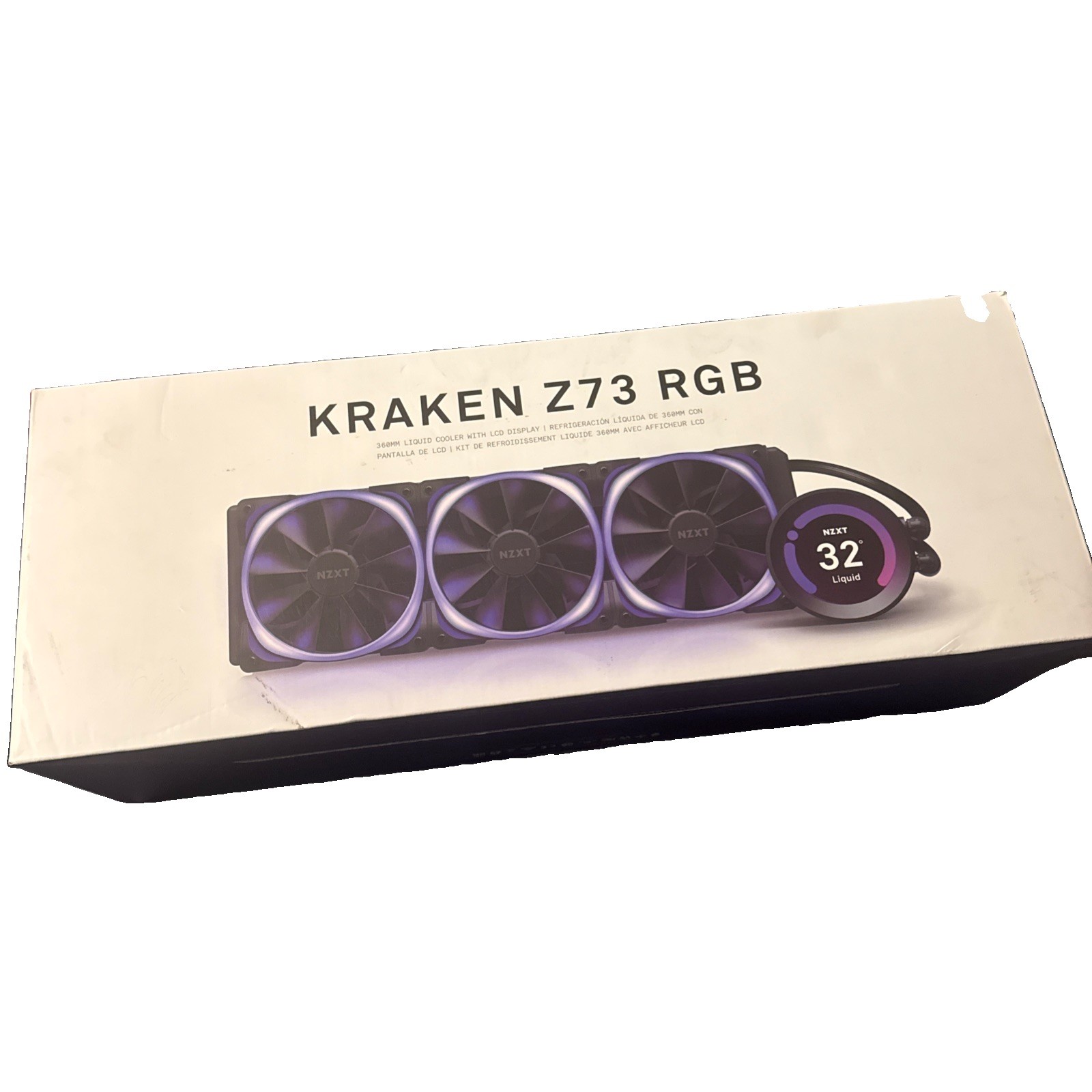 NZXT Kraken Z73 RGB 360mm LCD AIO RGB CPU Liquid Cooler , RL-KRZ73-R1 missing 