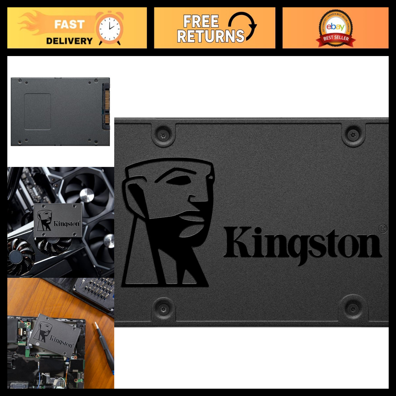 240GB SATA III 2.5" Internal SSD - High-Speed HDD Replacement for Enhanced Perfo