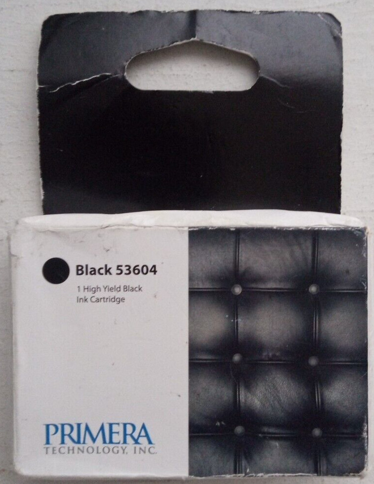 2DY9106 Primera 53604 Ink Cartridge, Black one pack, New Sealed Package