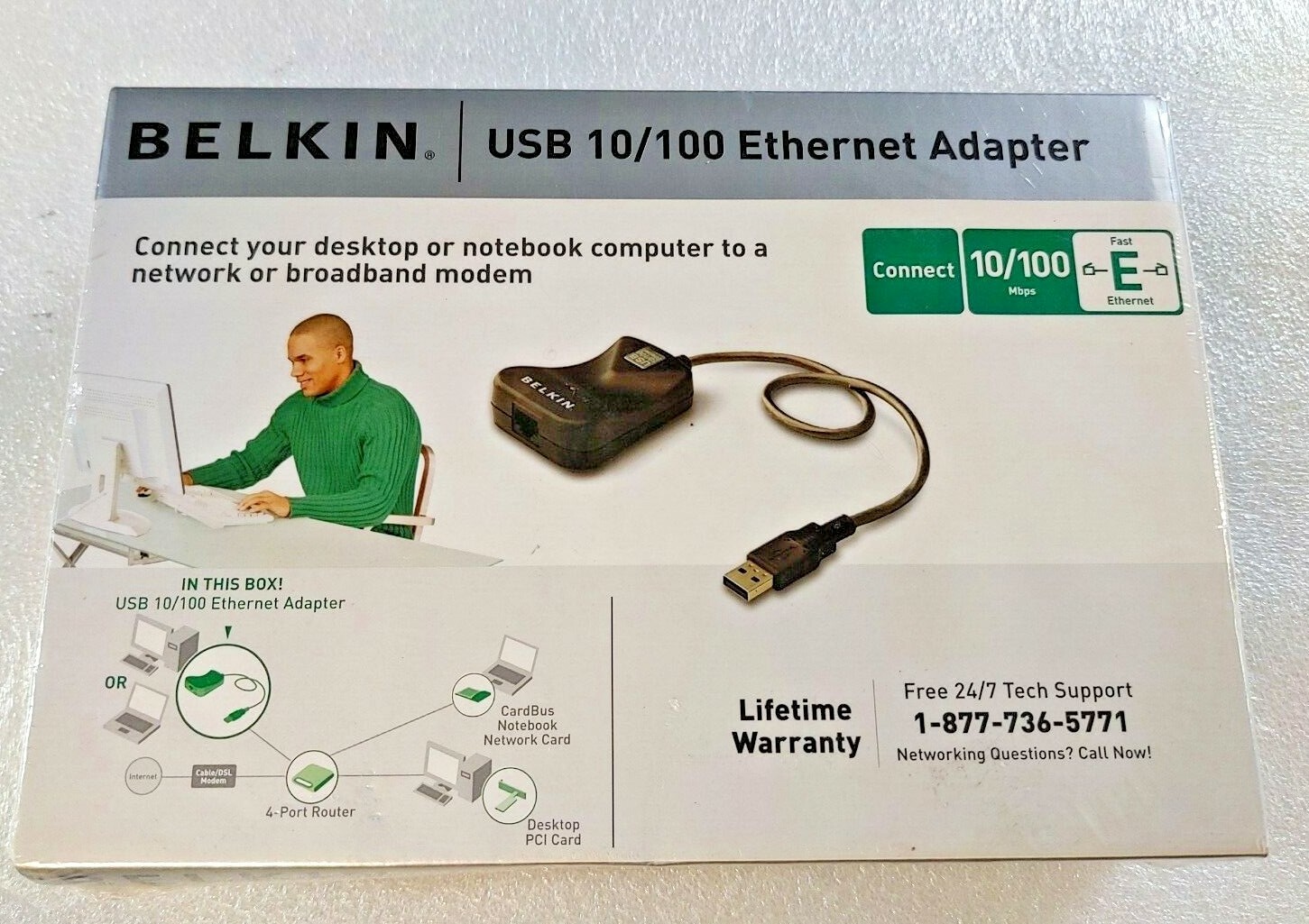 Belkin  Ethernet Adaptor F5D5050 USB to 10/100 ver. 2101