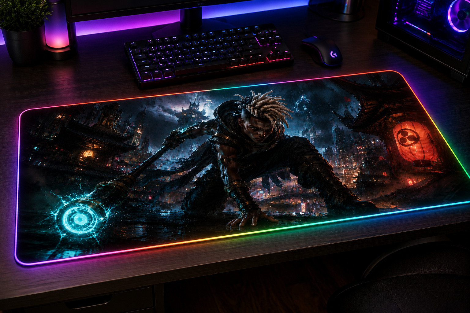 RGB Ekko Arcane Mouse Pad XXL Gaming Mat league of legends Jinx Vi Caitlyn