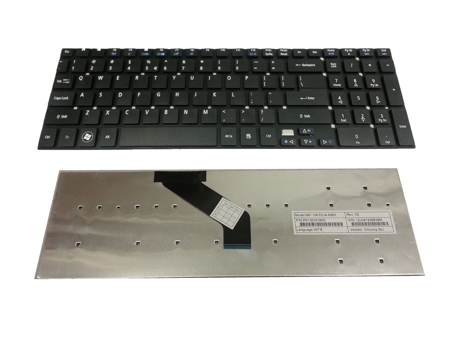New Acer Aspire E1-731 E1-731G E1-771 E1-771G US Keyboard KB.I170A.410
