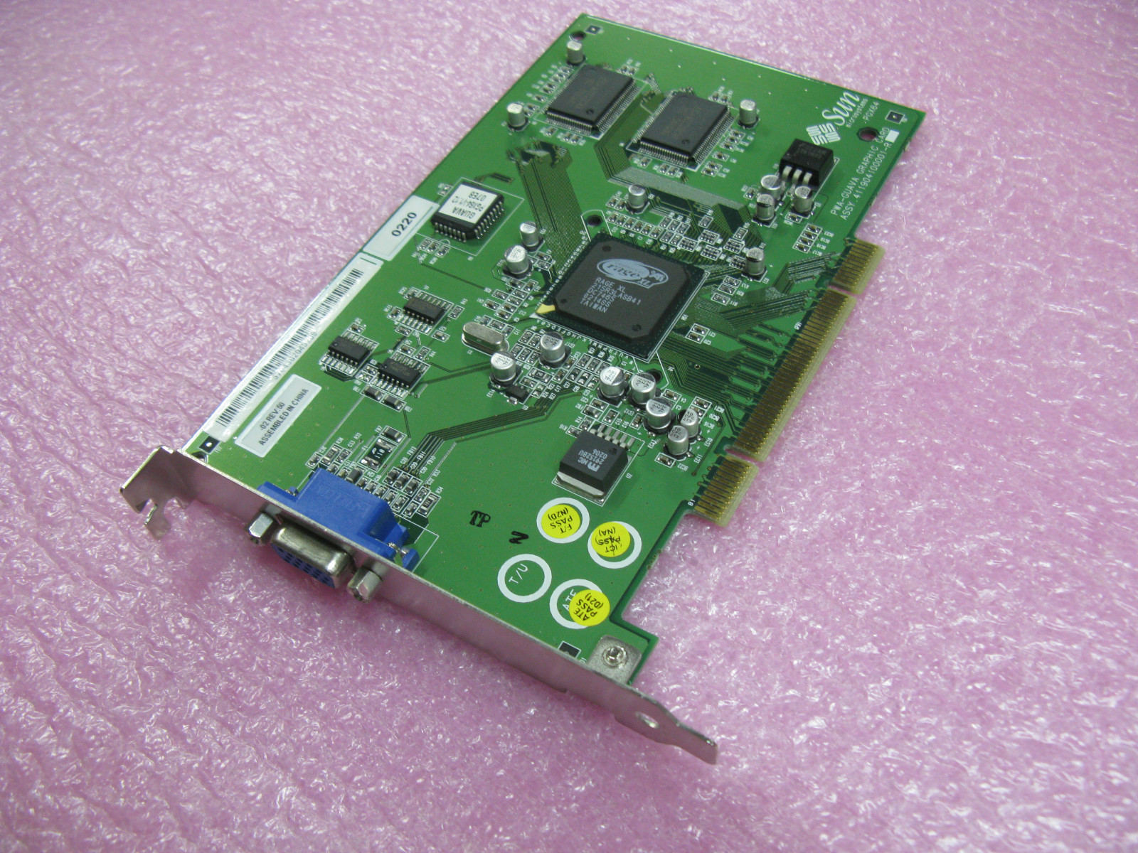 Sun X3768A 370-4362 PGX64 8/24-Bit Color Frame Buffer - A2801