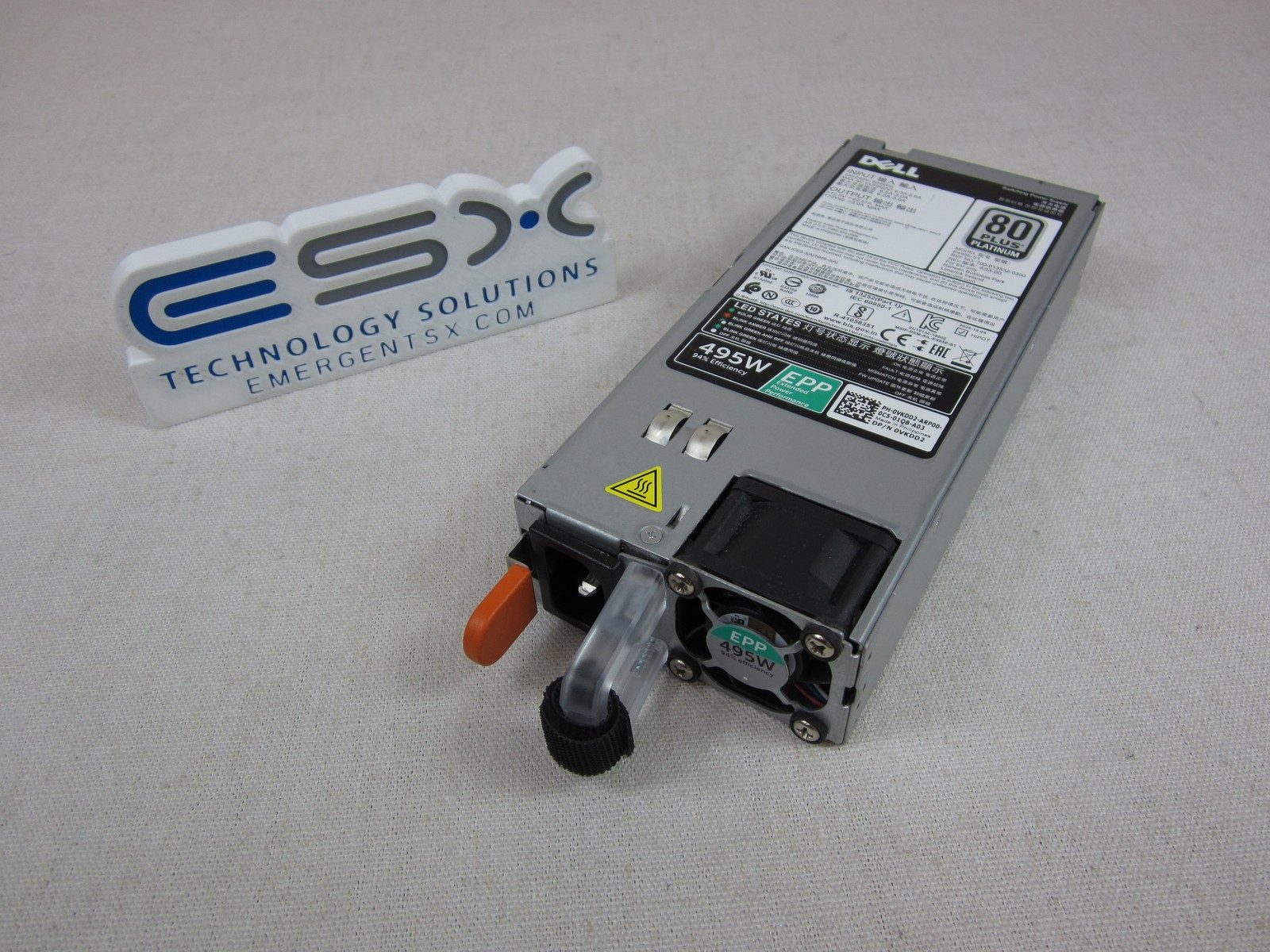 Dell VKDD2 495W 80 Plus Platinum Power Supply 13G/14G