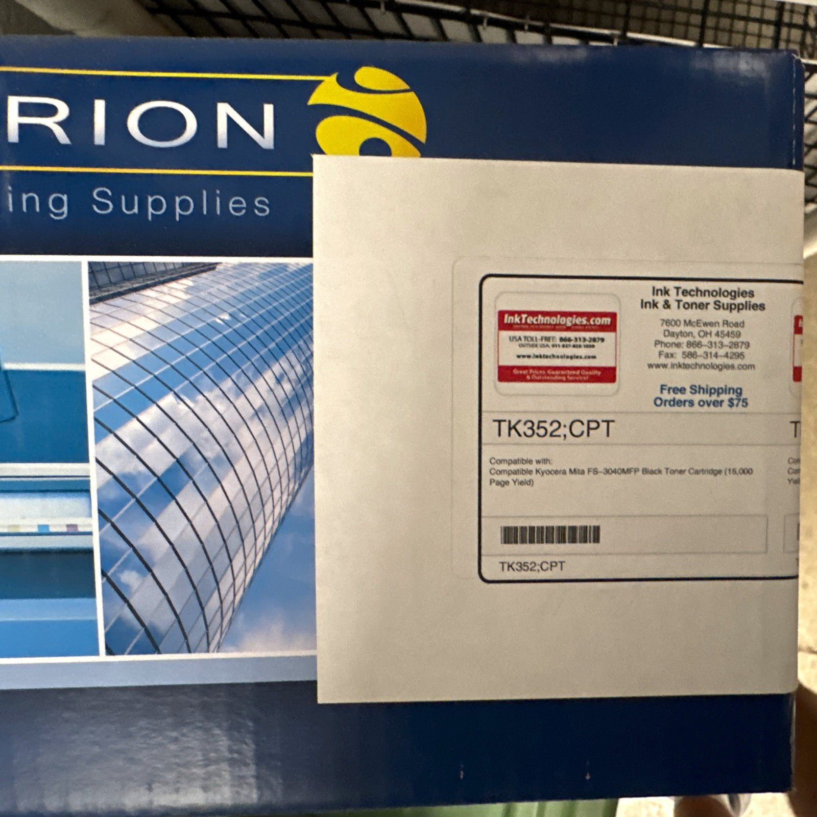 Hyperion TK352:CPT Black Laser Toner Cartridge for Kyocera Mita FS-3040MFP