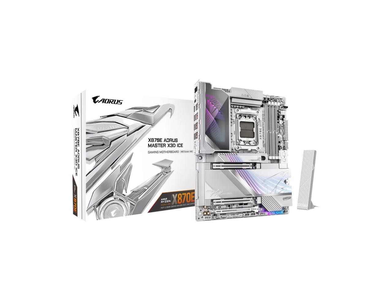 GIGABYTE  X870E AORUS MASTER X3D ICE AM5 AMD X870E ATX Motherboard