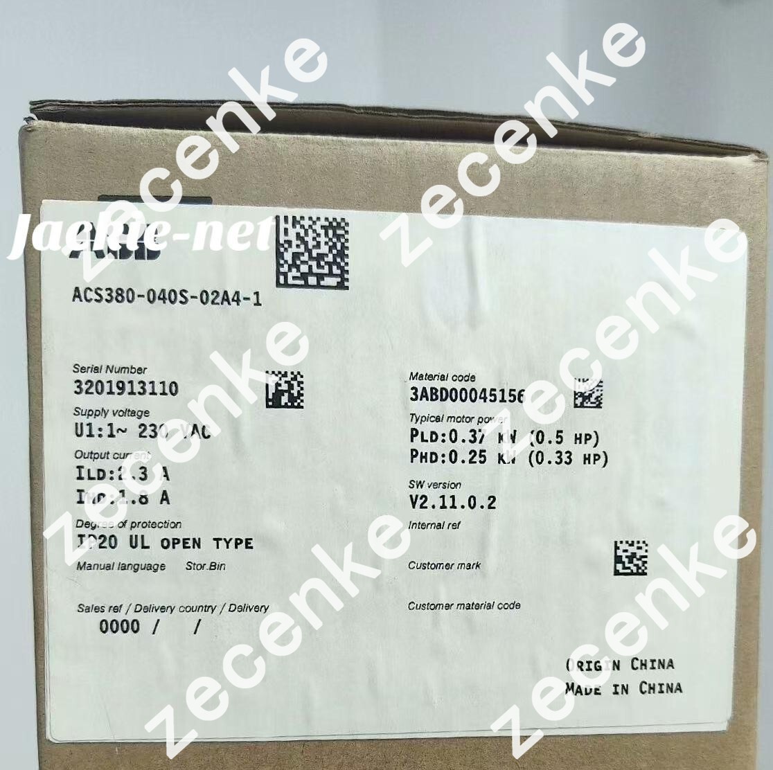 1PCS NEW ACS380-040S-02A4-1 VIA DHL/FedEx #