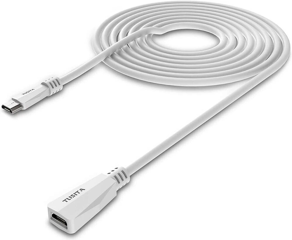 Micro USB Extension Cable 20ft Male to Female Extender Cord Zmodo Camera