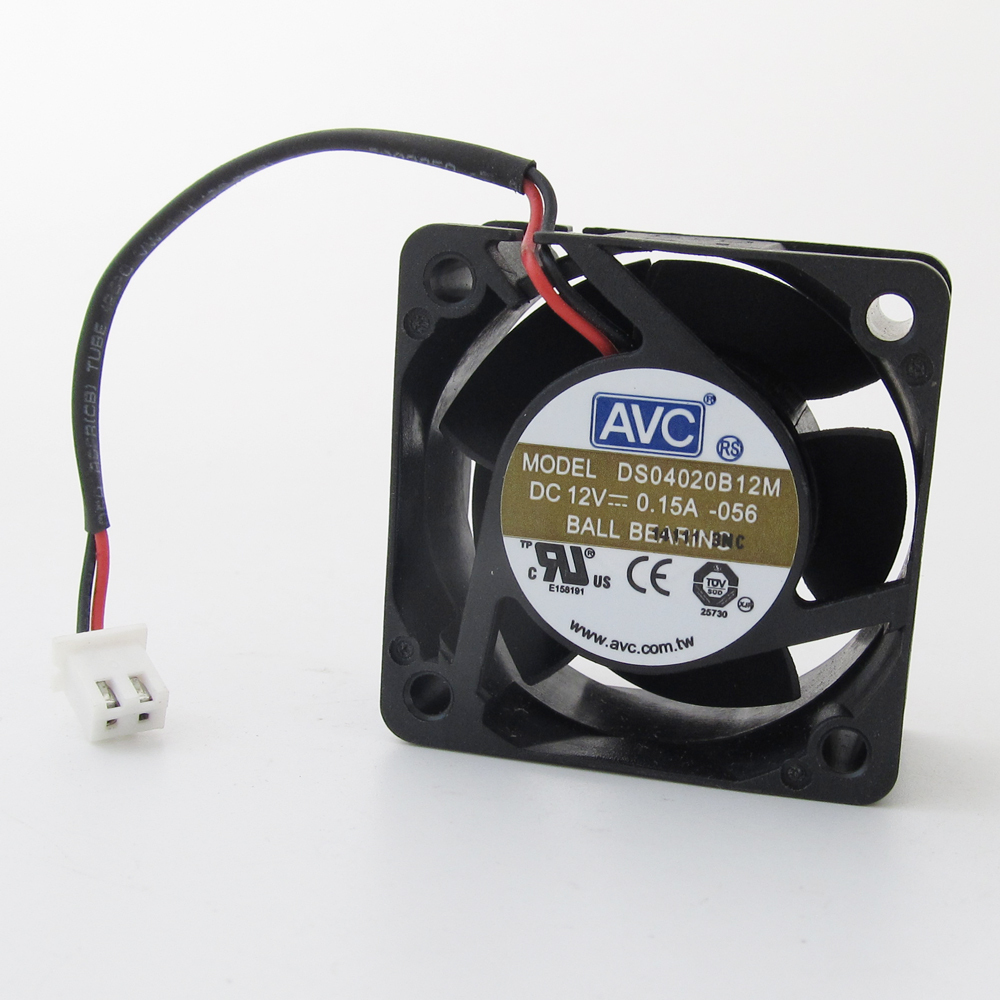 10pcs AVC DS04020B12M 40x40x20mm 4020 DC 12V 0.15A 2pin Connector DC Cooling Fan