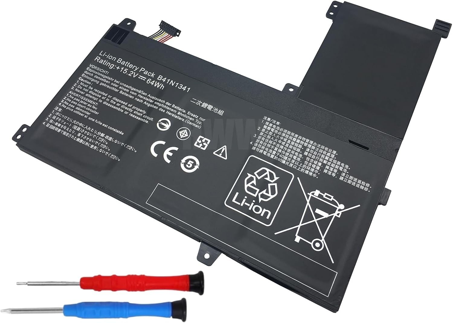 HWW New 15.2V 64Wh B41N1341 Battery Compatible with Asus Q502L Q502LA Series