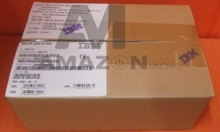 26K5776 26K5266 IBM 36GB 10K RPM 2.5" SAS SFF NHP NON-HOTSWAP HARD DISK DRIVE
