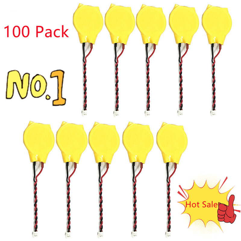 LOT 100X CMOS Bios Battery For Lenovo Acer HP Dell Asus Toshiba IBM CR2032 2-Pin