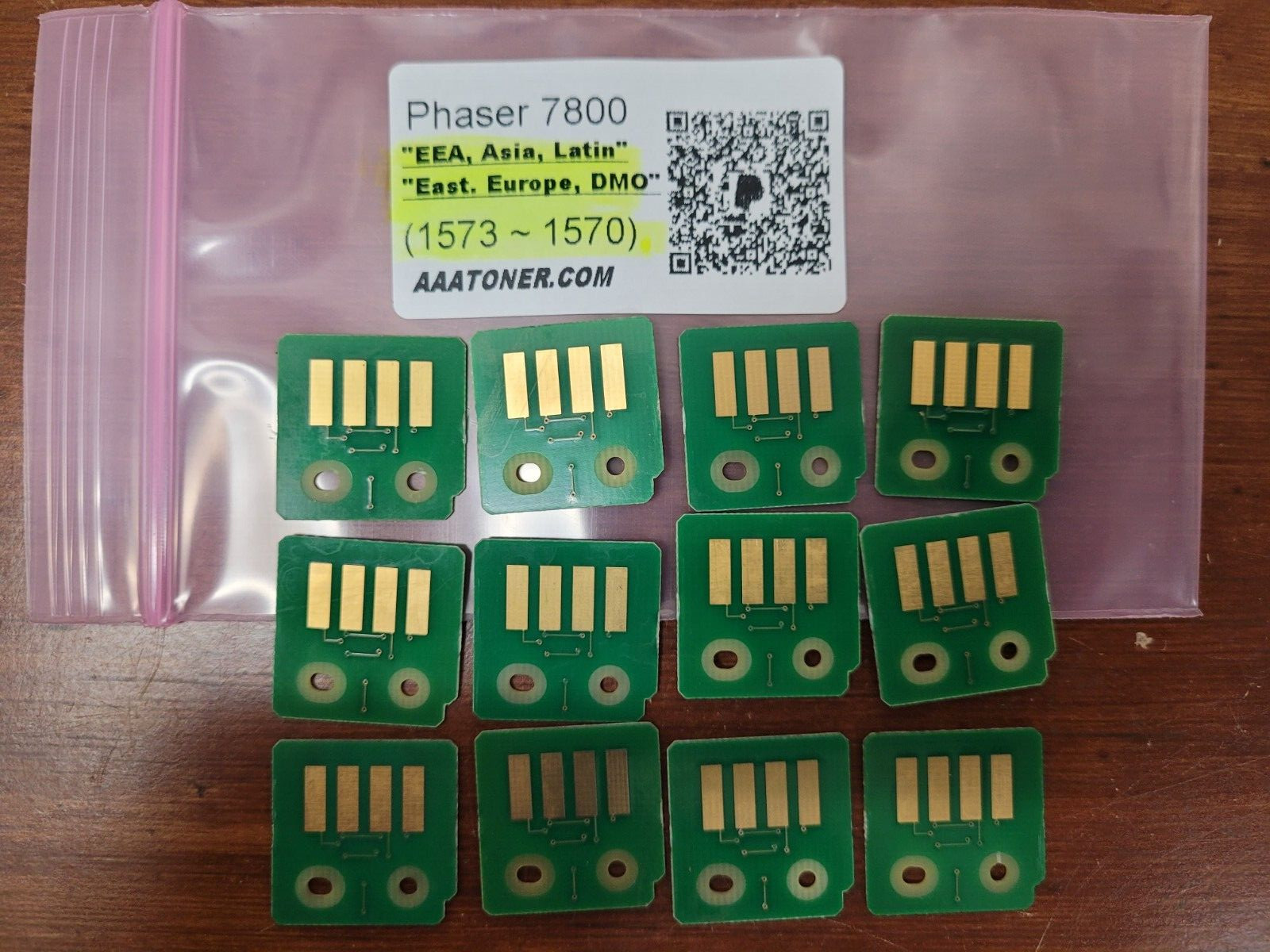 12 x Toner Chip (1573~1570) for Xerox Phaser 7800, 7800DN, 7800DX Refill (DMO)