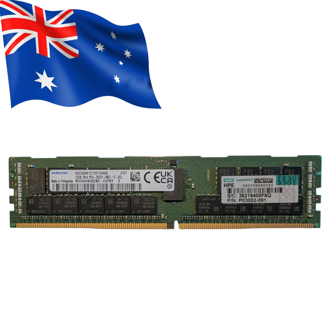 AU SELLER Samsung 32GB DDR4 2933MHz PC4-23400 RDIMM RAM Module M393A4K40CB2-CVFB