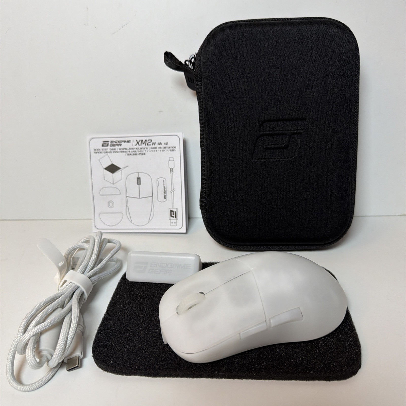 Endgame Gear XM2w 4k v2 Wireless Gaming Mouse 4000Hz 30K DPI White Frost