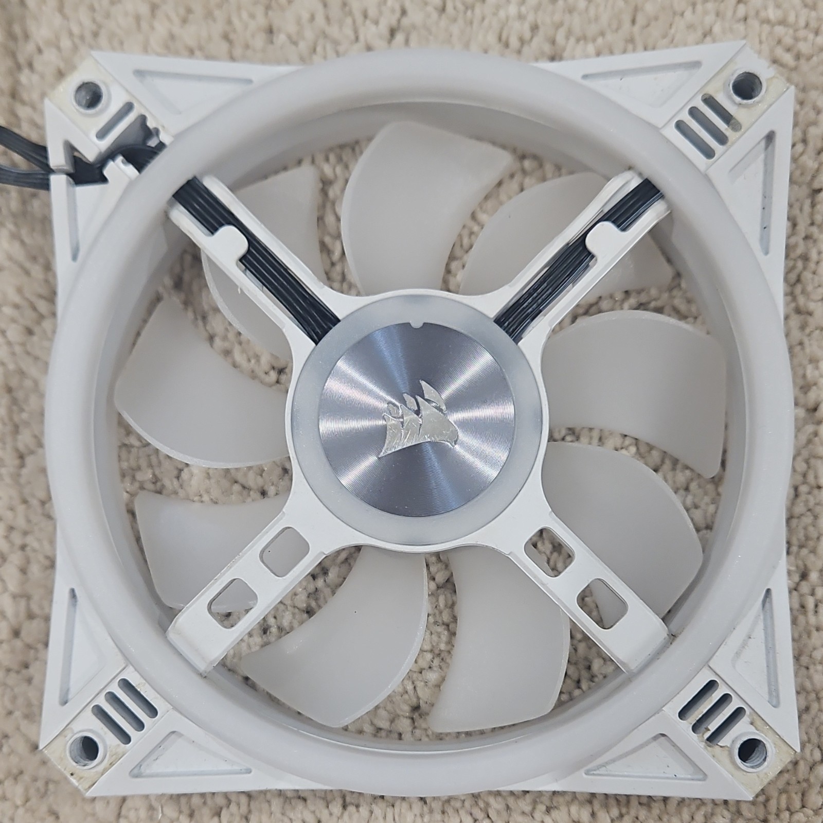 Corsair iCUE SP120 RGB Elite 120mm White Case Fan PWM
