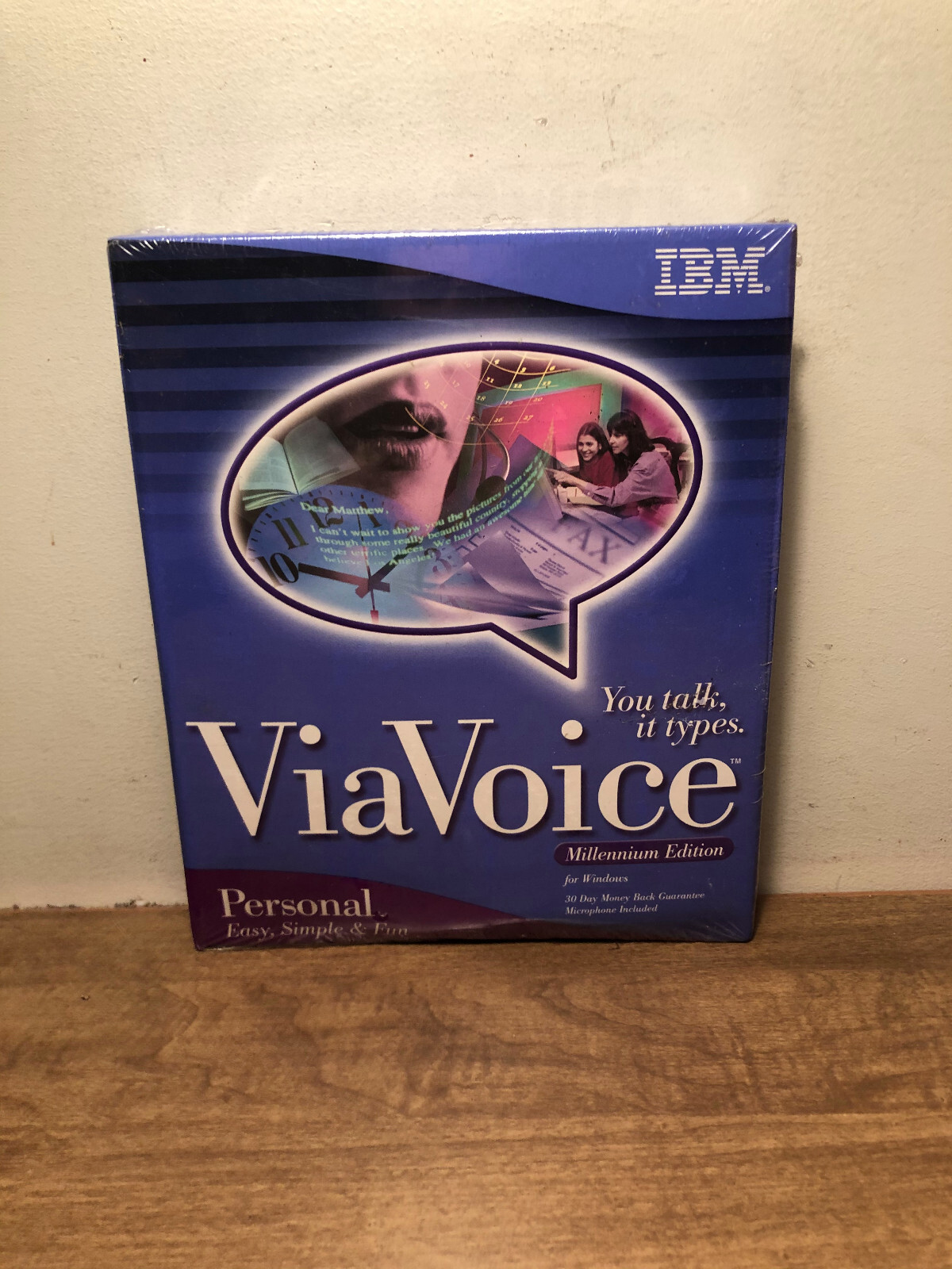 IBM ViaVoice Personal for Windows Millennium Edition You Talk It Types