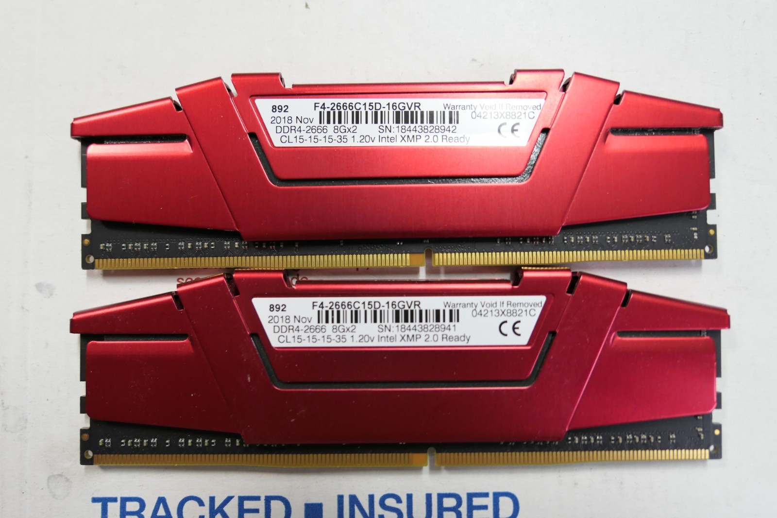 (Set of 2) G.Skill Ripjaws V DDR4 8GB Gaming RAM / F4-2666C15D-16GVR # 2