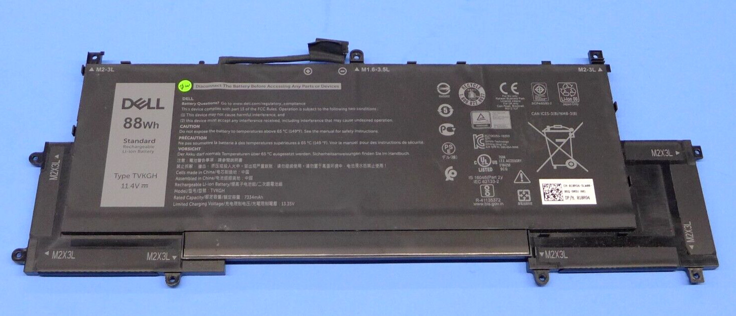 NEW Dell Latitude 9510 2-In-1 6-Cell 88Wh Li-Ion Laptop Battery TVKGH