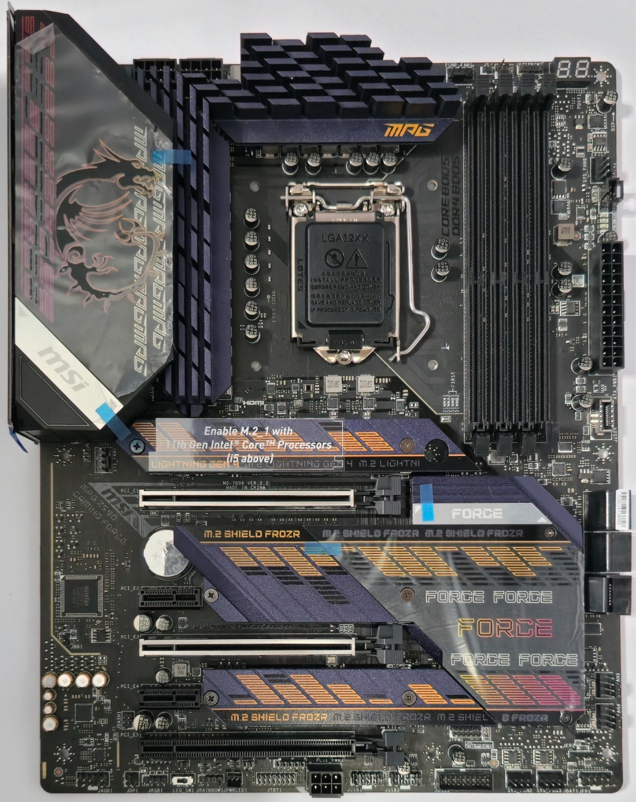 MSI MPG Z590 Gaming Force Gaming Motherboard ATX 11th/10th Gen Intel *READ*
