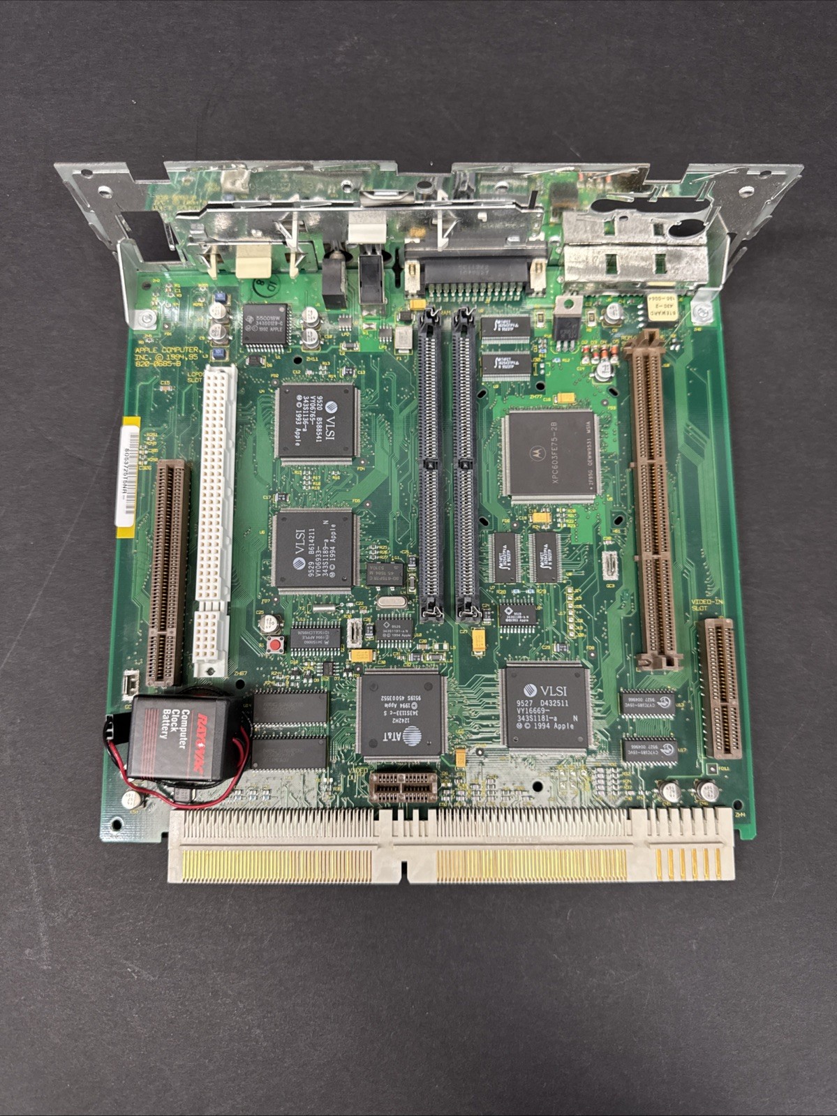 Vintage Apple Macintosh Logic Board 820-0685-B PowerPC 603 Motherboard Untested