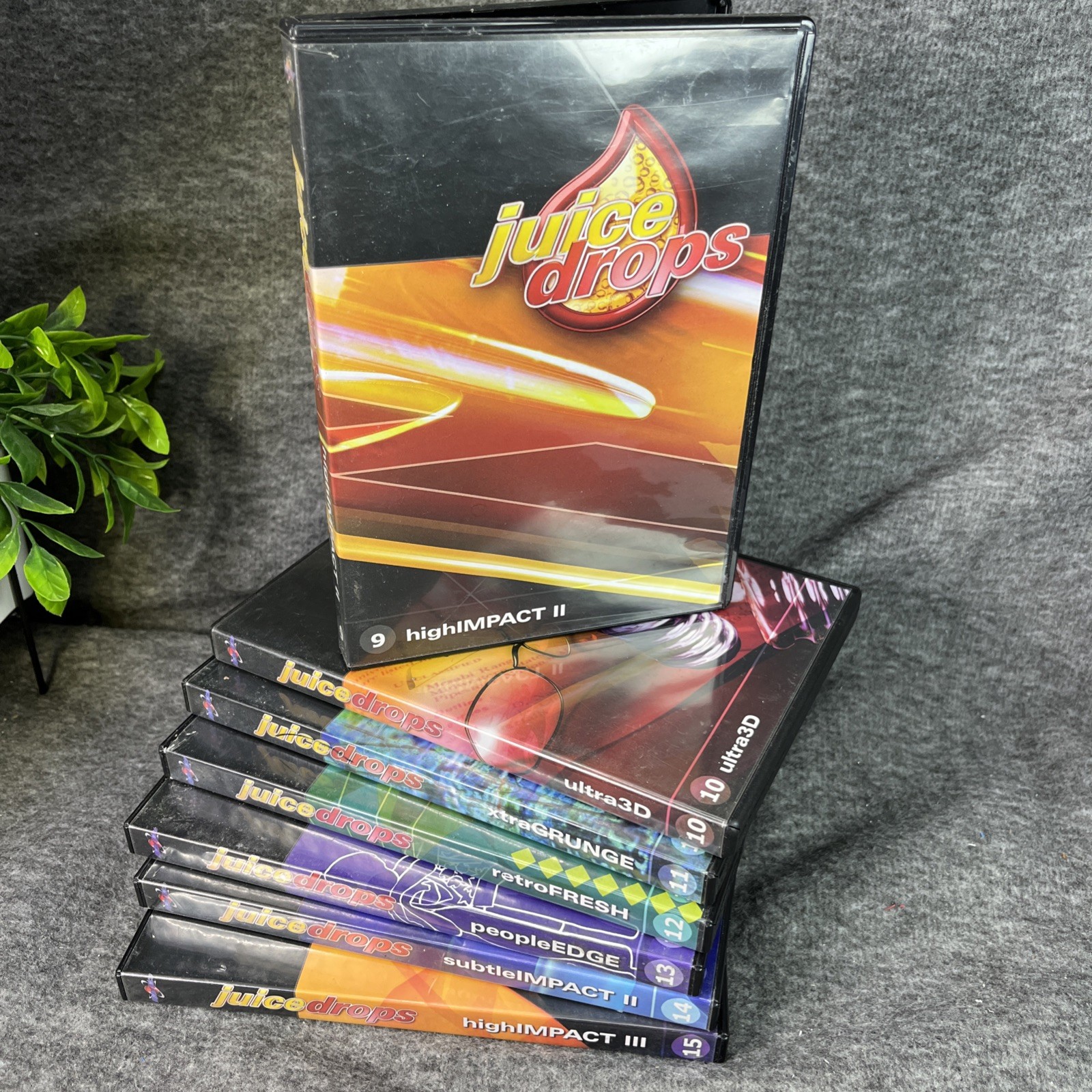 DIGITAL JUICE DROPS  DVD ROM Lot - Content For Video Production - Sets 9-15