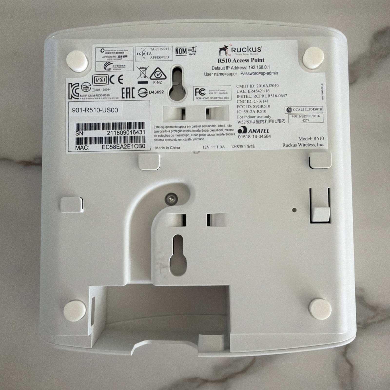Ruckus ZoneFlex R510 Wi-Fi Access Points - White