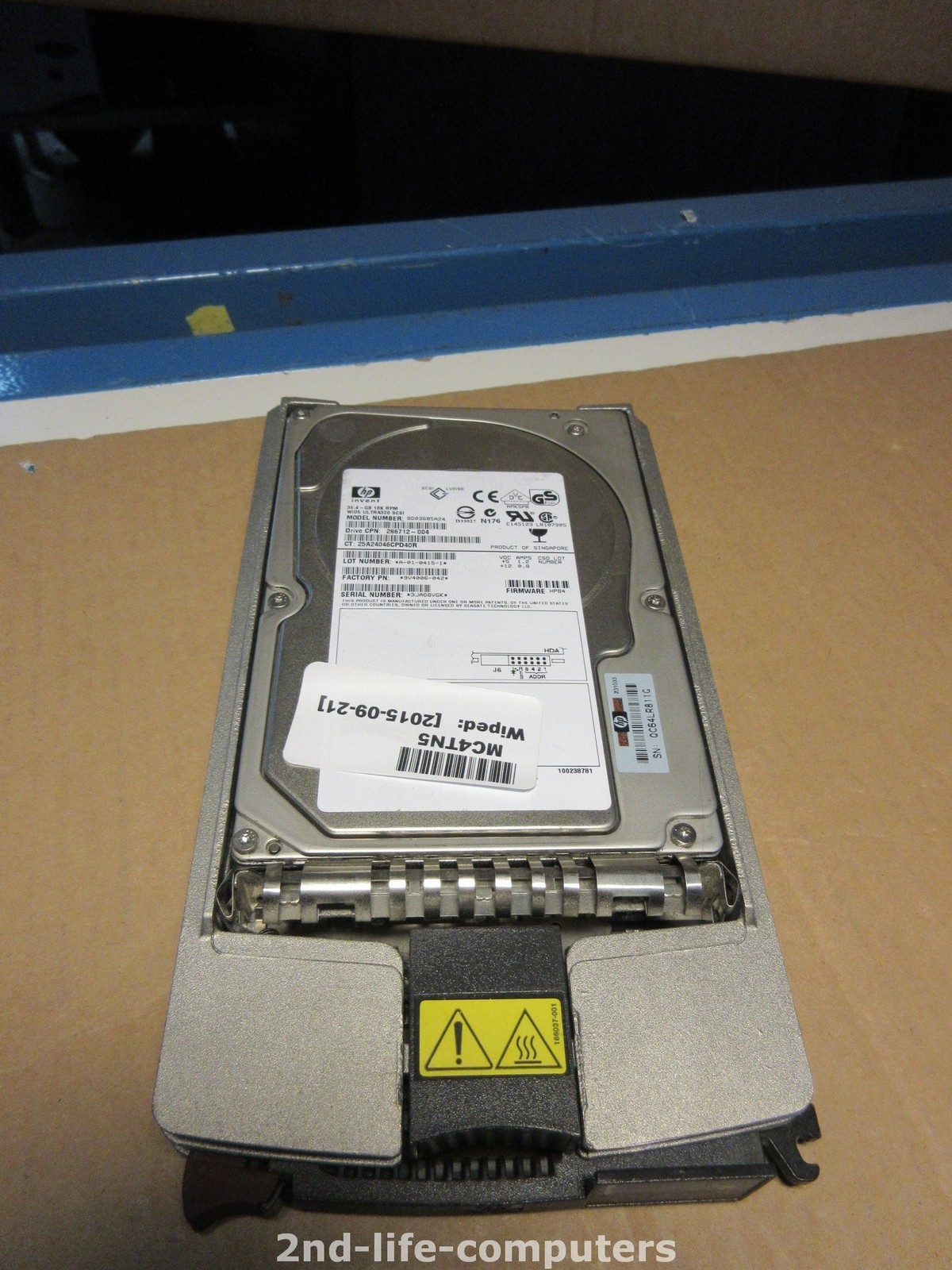 36.4GB HP BD03685A24 286712-004 Ultra-320 SCSI HDD FROM HP DL380