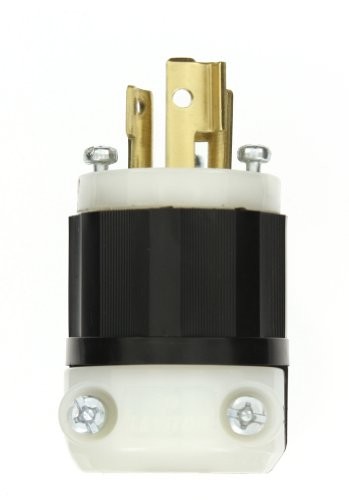 Leviton 4570-C 15 Amp, 250 Volt, NEMA L6-15P, 2P, 3W, Locking Plug, Industrial