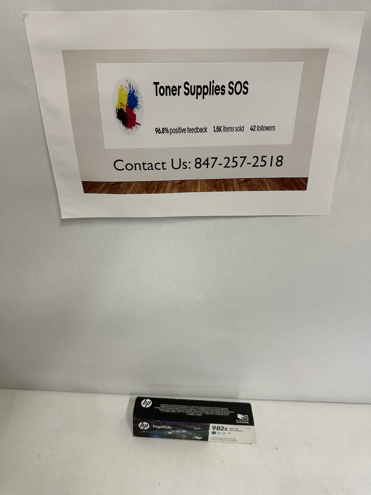 HP T0B27A 982X Cyan PageWide T0B27A PageWide Enterprise Color 765 Exp JUN/2023