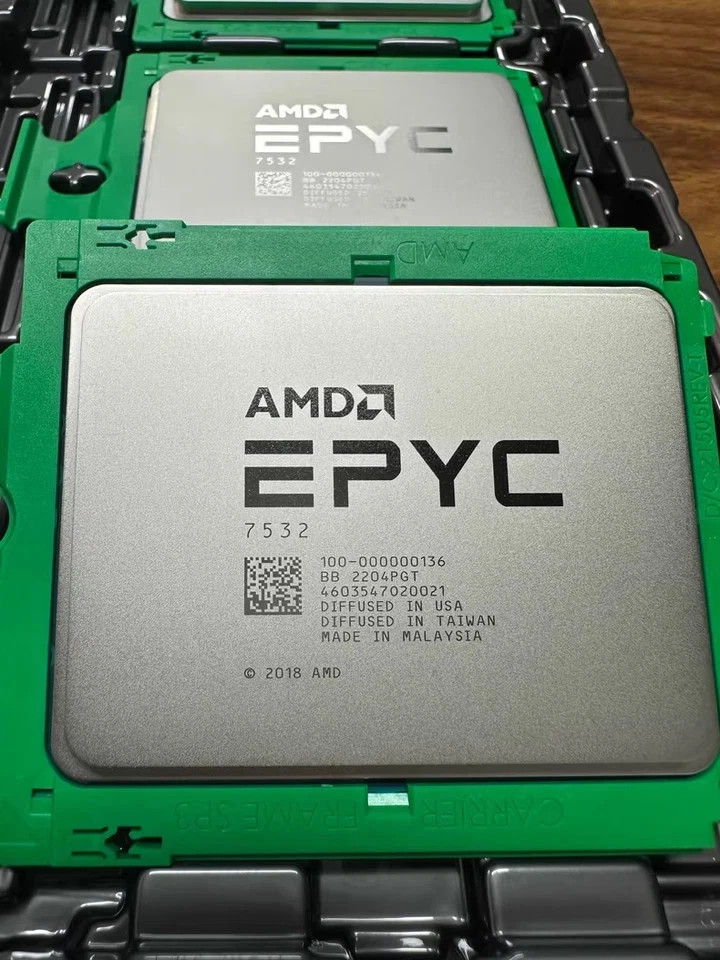 Unlocked AMD EPYC 7532 3.3GHz 32 Cores 64 Threads SP3 Server CPU Processor