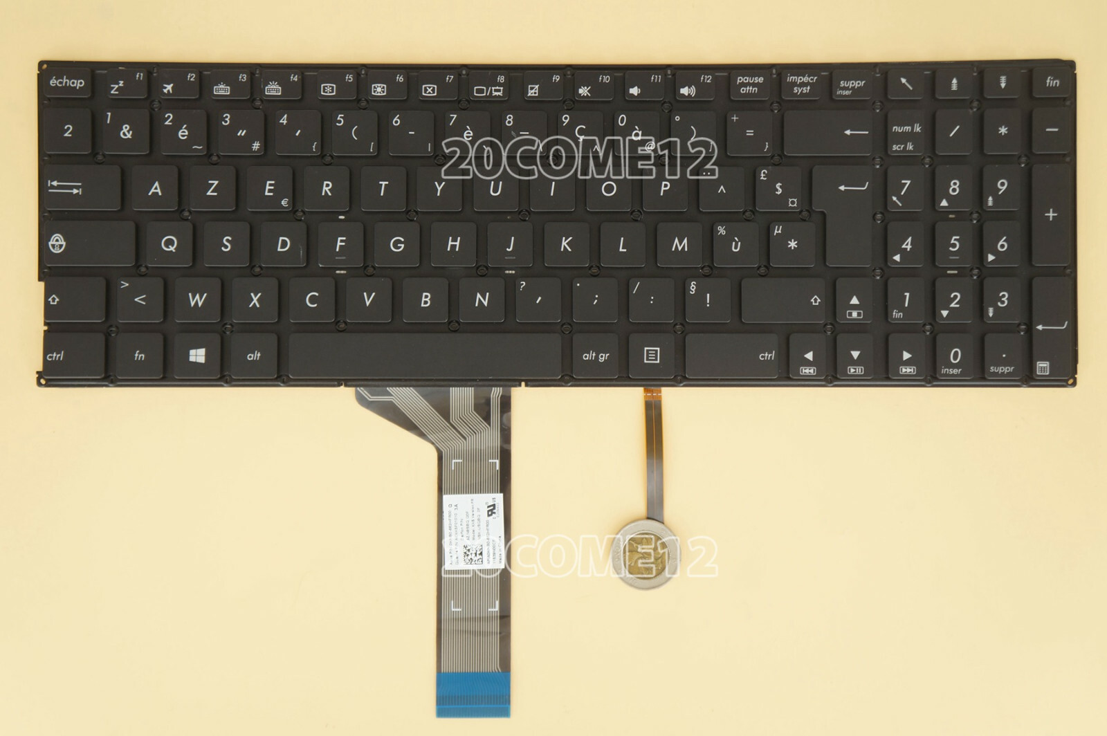For Asus R516L R516LB R516LX FX51L FX51LB FX51LX Keyboard backlit French Clavier