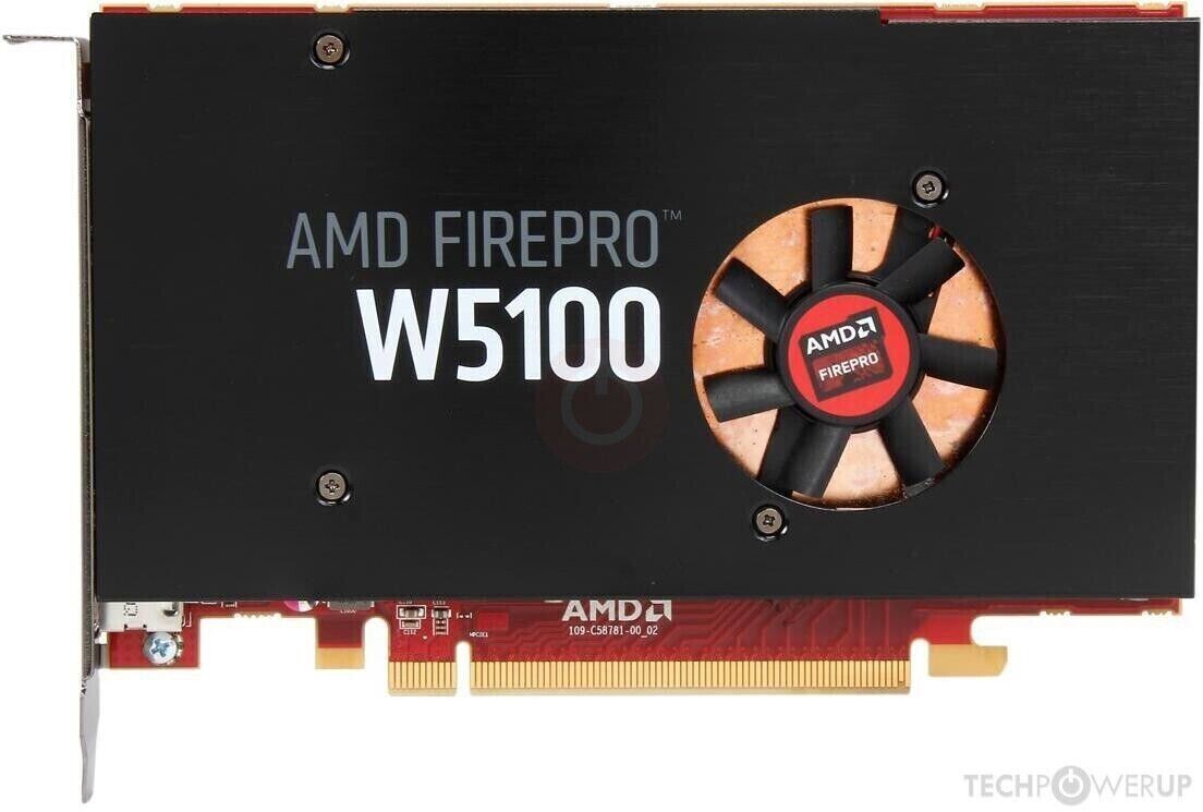 AMD FirePro W5100 4GB GDDR5 PCIe Graphics Video Card 4x DisplayPort Dell W2C47