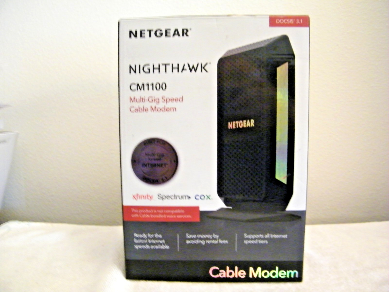 *****GENUINE NETGEAR NIGHTHAWK CABLE MODEM (CM1100)*****