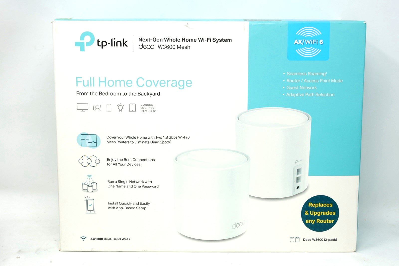 TP-LINK Deco W3600 Wi-Fi 6 AX1800 Mesh WiFi Router