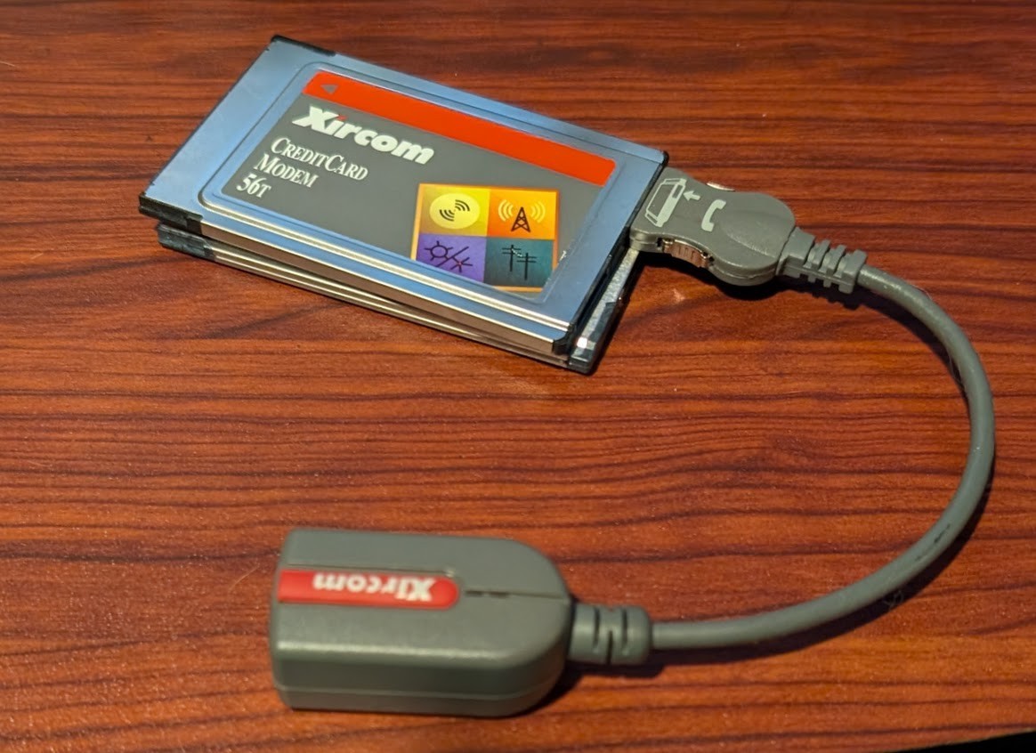 Xircom CreditCard Ethernet PCMCIA PC Card CE3-10/100 with 10base-T Dongle Cable
