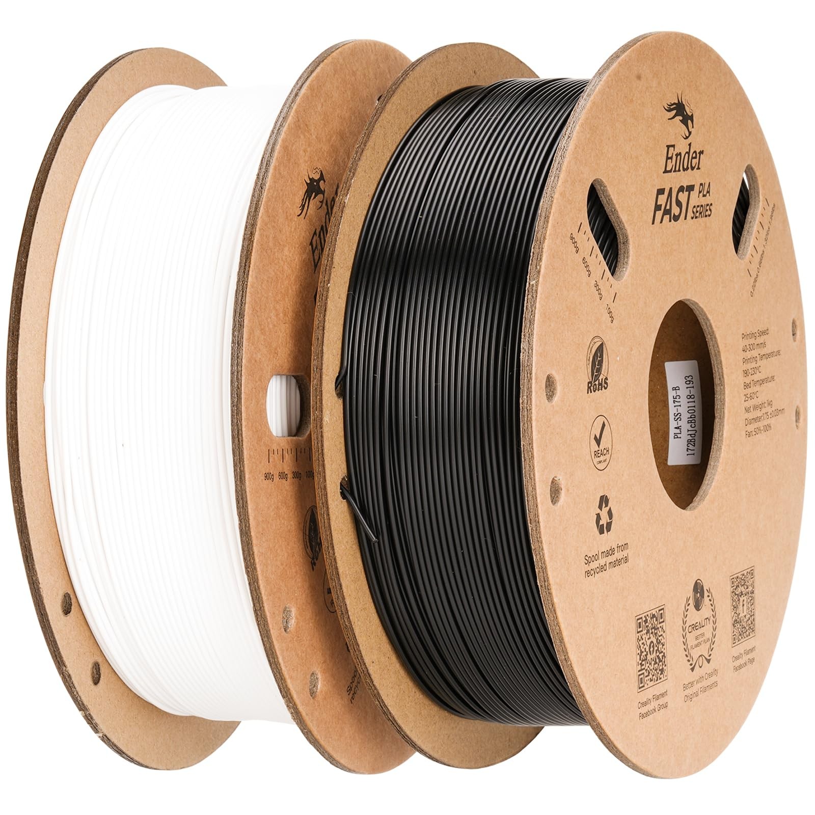 Creality High-Speed PLA Filament 1.75mm 2Kg, Fast Printing up to 300mm/s, No-Tan