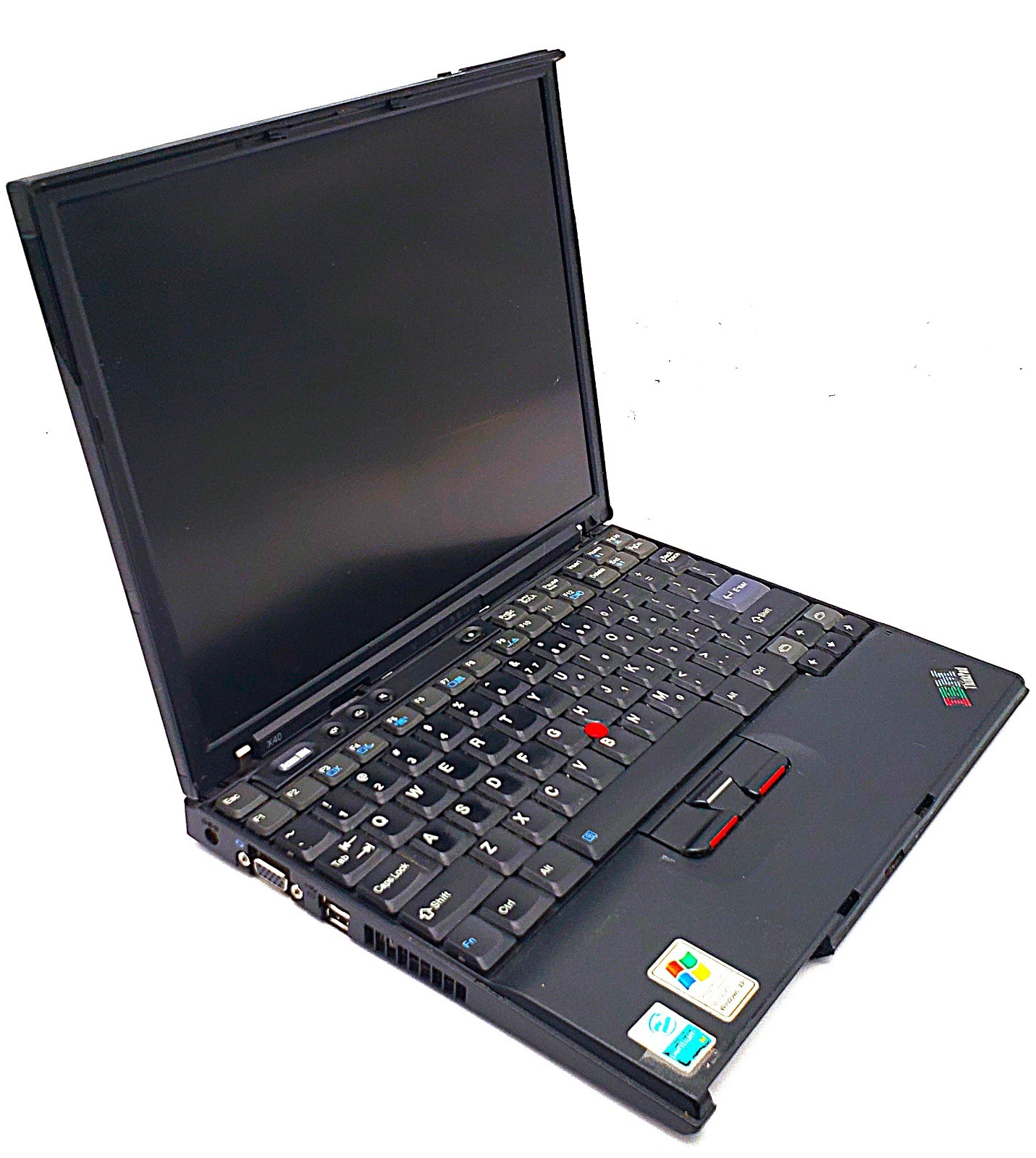 IBM X40 Thinkpad 12" Laptop | Pentium M | 1GB | No Drives | Boots | See Descript