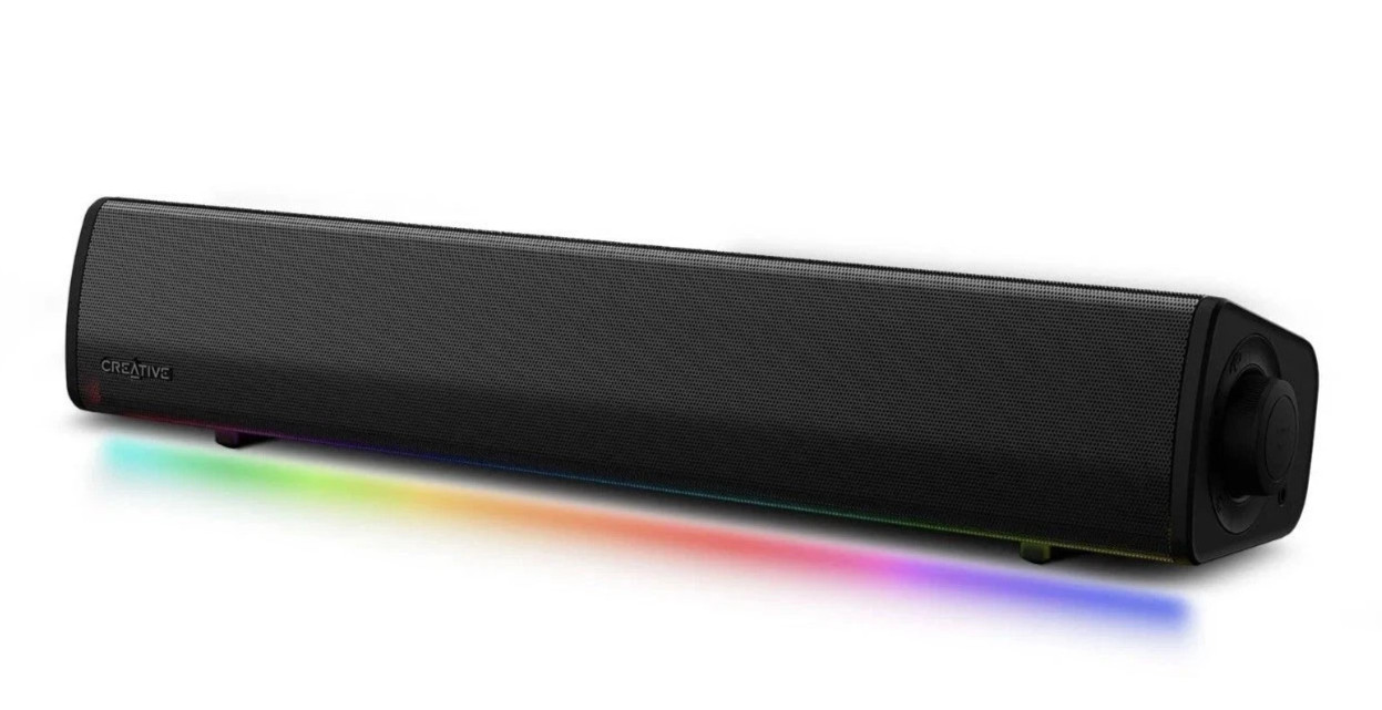 Creative Labs Sound Blaster GS3 USB RGB Bluetooth Gaming Soundbar SuperWide Tech