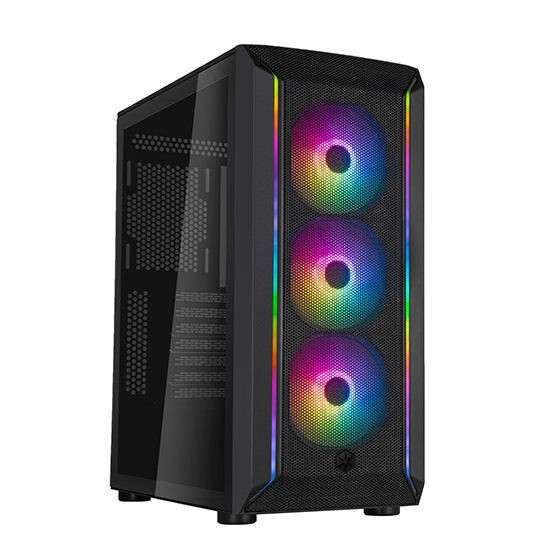 Silverstone SST-FA511Z-BG FARA 511Z ARGB Fan/Strip Tempered Glass Mid Tower