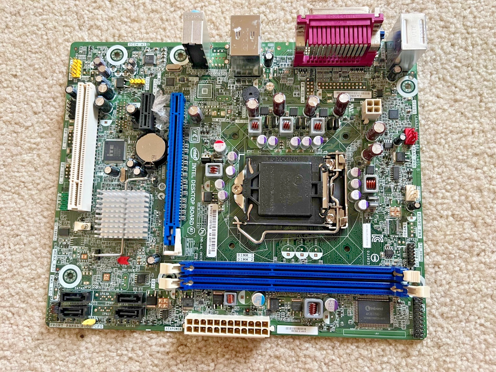 Intel DH61WW motherboard for LGA1155 family of CPUS