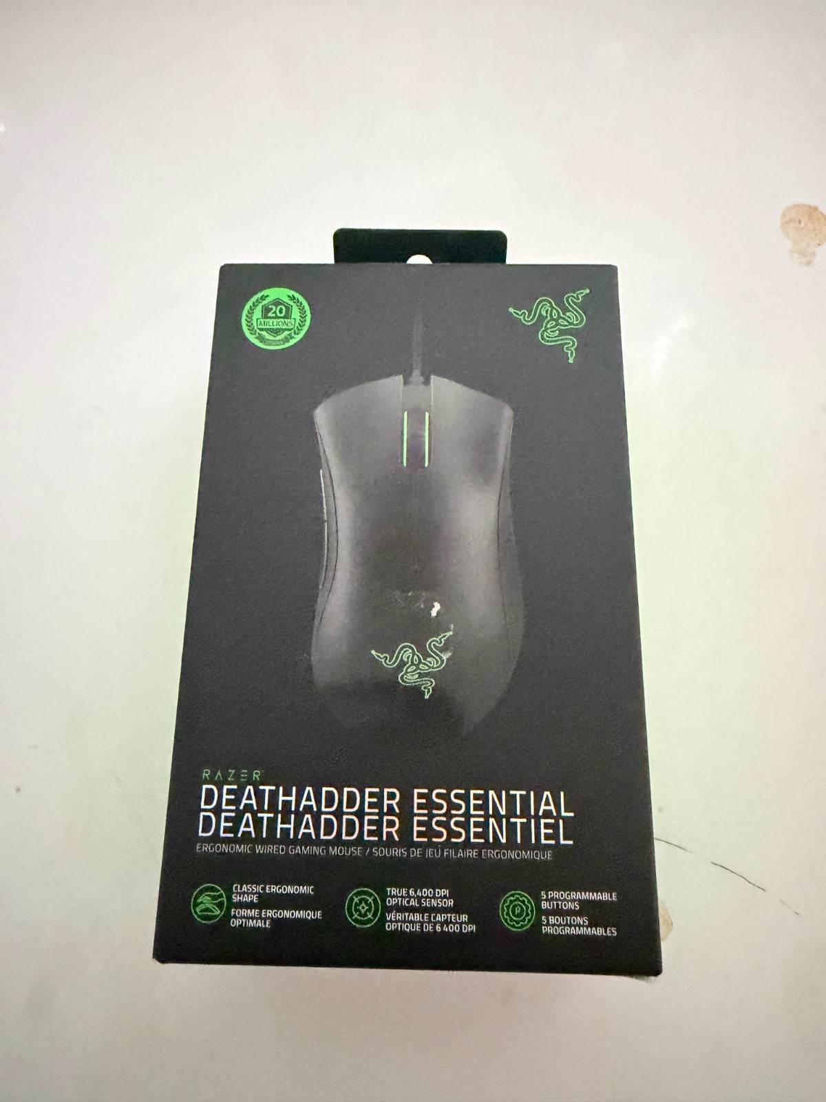 Razer DeathAdder Essential Wired Optical Gaming Mouse - Classic Black...