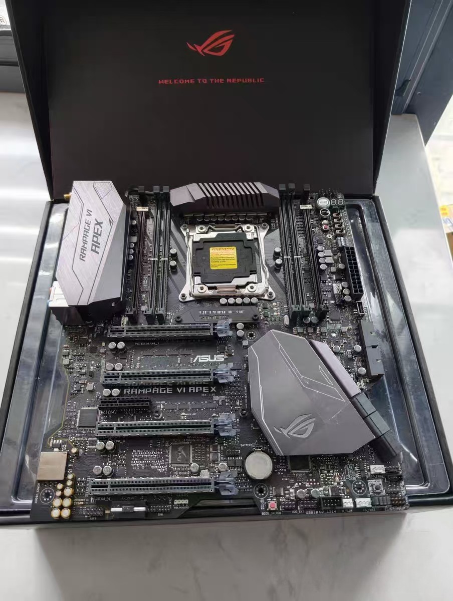 For ASUS ROG Rampage VI Apex Motherboard LGA2066 DDR4 E-ATX 100% Test Work