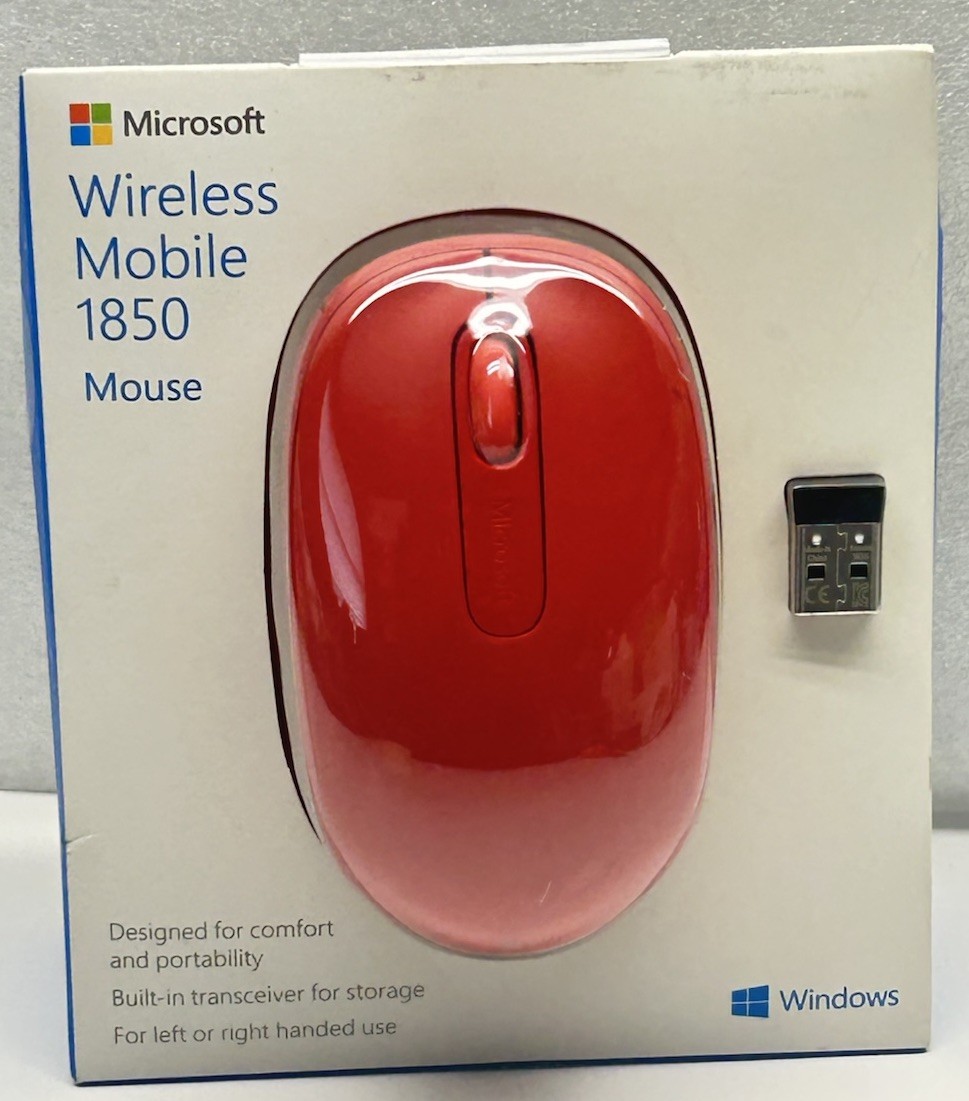 New Microsoft Wireless Mobile 1850 1593,1636 Wireless Mouse Pink