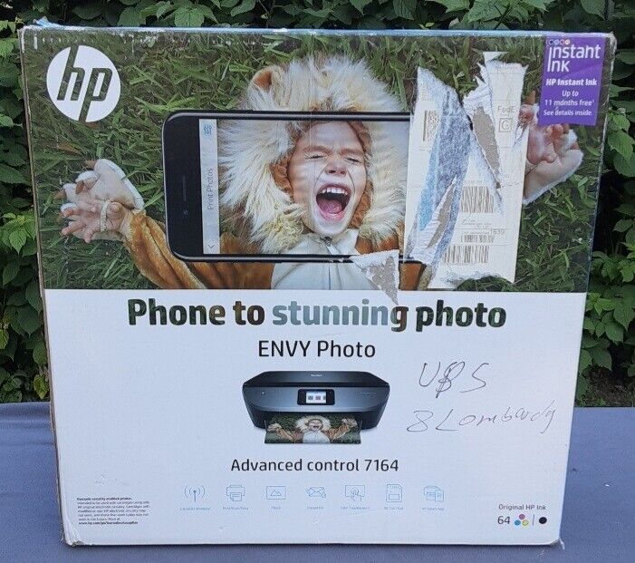 HP Envy Photo All-in-One Wireless Photo Printer 7164 Factory Sealed