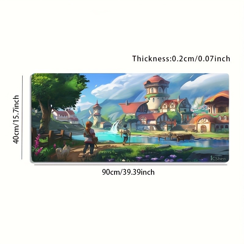 1pc Large-sized Esports Gaming Mouse Pad Featuring a Fresh Pattern of a Fantas